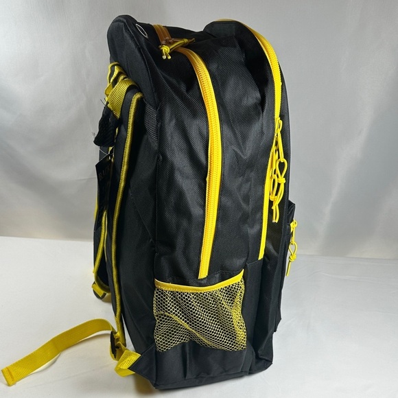 EagleSport Black and Yellow 18in Backpack - Picture 3 of 11